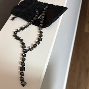 BaubleBar Dark Crystal Necklace
